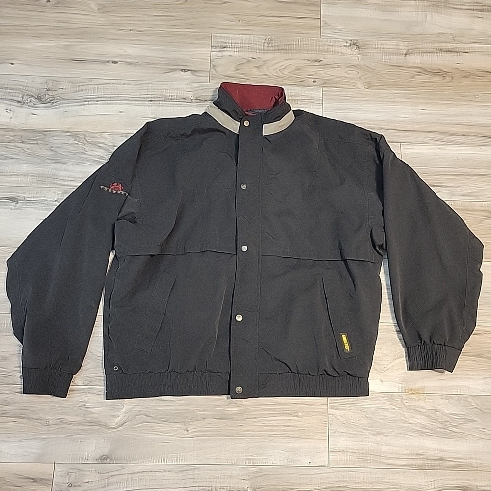 Journey Men's Full Zip/Snap Gore-Tex Windbreaker Jacket Black XXL‎